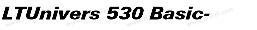 LTUnivers 530 Basic字体转换